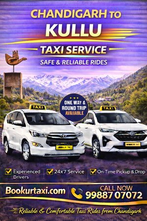 Chandigarh to Kullu Taxi | Booking Start - BookUrTaxi
