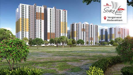 Navins Starwood Towers 3.0 By Navin Housing & Properties (P) Ltd Location : Vengaivasal Chennai. Near Zigma Matriculation School