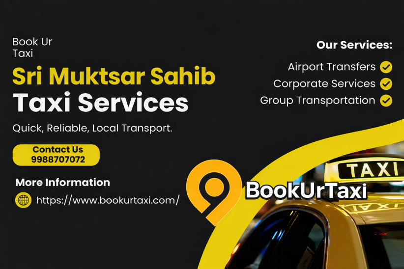 Sri Muktsar Sahib Taxi Service | Sri Muktsar Sahib Cab Service From ₹9/Km - BookUrTaxi