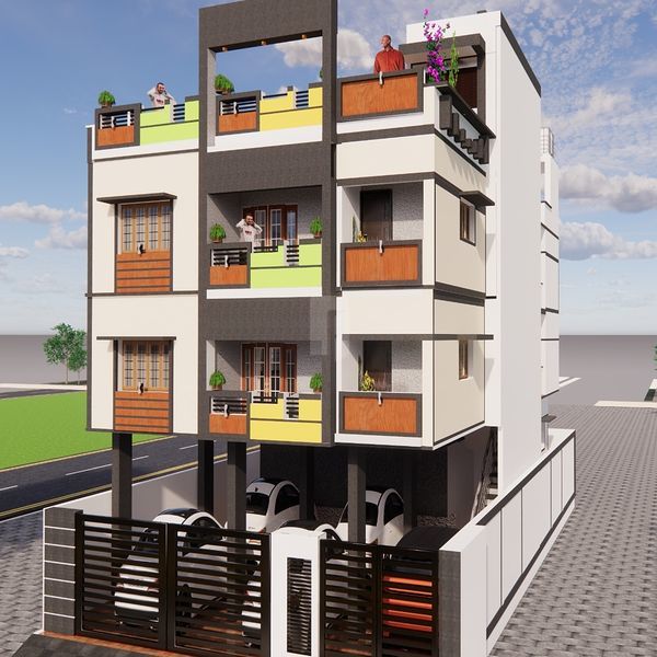 Dwaraka Enclave  By Happy Homes Chennai Porur Chennai.  Near Prestige Bella Vista Back gate & Cake World