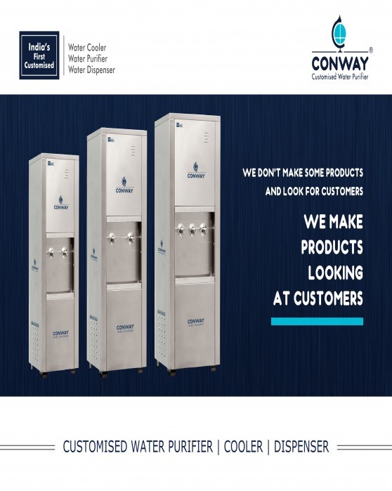 Conway Water Purifier Private Limited No.4/124 B, Agarwal School Road, 2nd Street (Right), KNG Puthur Pirivu, Kanuvai (PO), Coimbatore – 641 108.